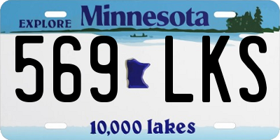 MN license plate 569LKS