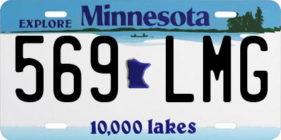 MN license plate 569LMG