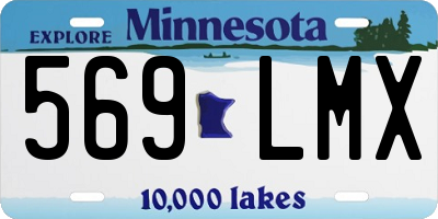 MN license plate 569LMX
