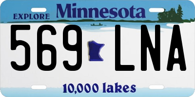 MN license plate 569LNA