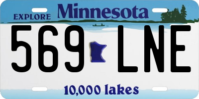 MN license plate 569LNE