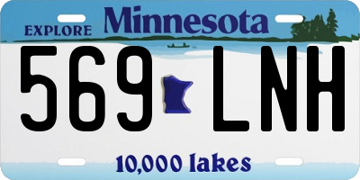 MN license plate 569LNH