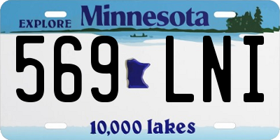 MN license plate 569LNI