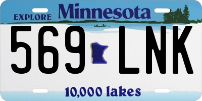 MN license plate 569LNK