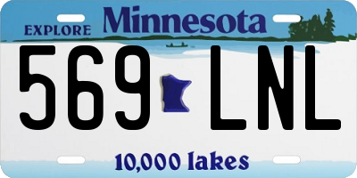 MN license plate 569LNL