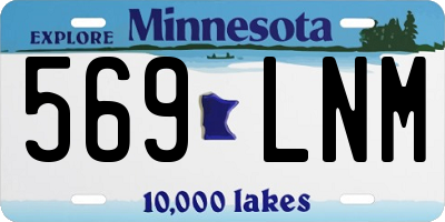 MN license plate 569LNM