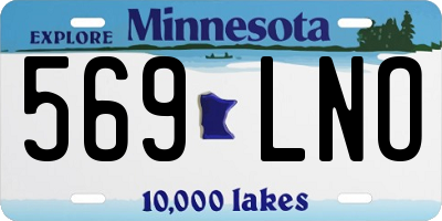 MN license plate 569LNO