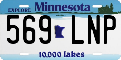MN license plate 569LNP
