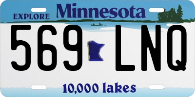 MN license plate 569LNQ