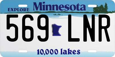 MN license plate 569LNR