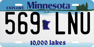 MN license plate 569LNU
