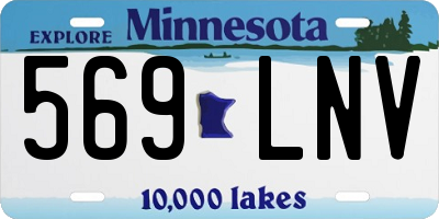 MN license plate 569LNV