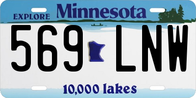 MN license plate 569LNW
