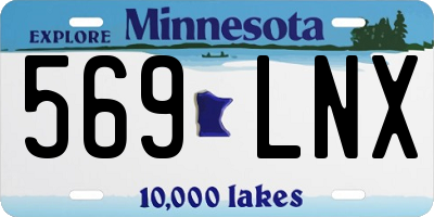 MN license plate 569LNX