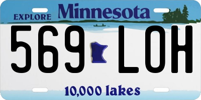 MN license plate 569LOH