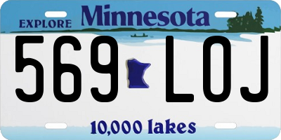 MN license plate 569LOJ
