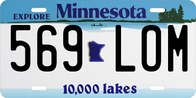 MN license plate 569LOM