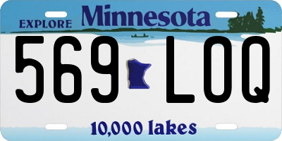 MN license plate 569LOQ