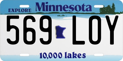 MN license plate 569LOY