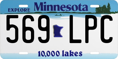 MN license plate 569LPC