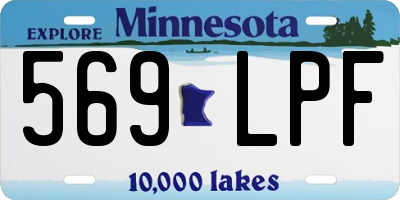 MN license plate 569LPF