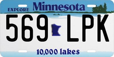 MN license plate 569LPK