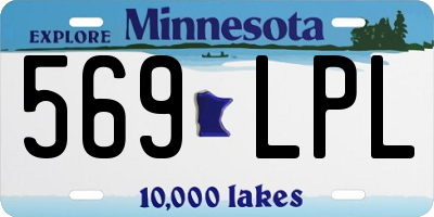 MN license plate 569LPL