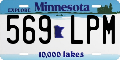 MN license plate 569LPM