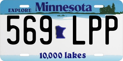 MN license plate 569LPP