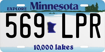 MN license plate 569LPR
