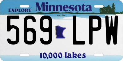 MN license plate 569LPW