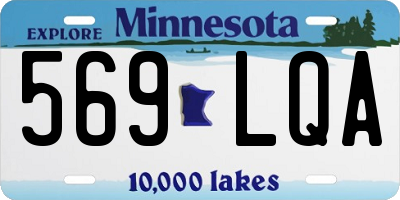 MN license plate 569LQA
