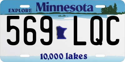 MN license plate 569LQC
