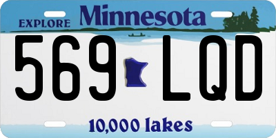 MN license plate 569LQD