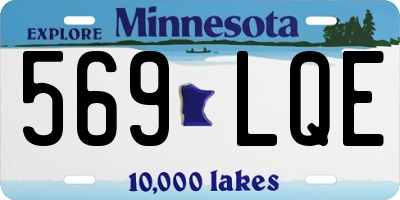 MN license plate 569LQE
