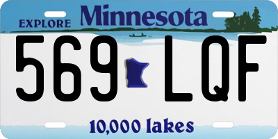 MN license plate 569LQF