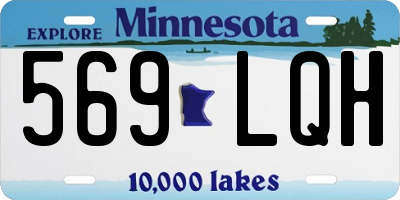 MN license plate 569LQH