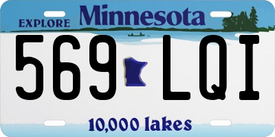 MN license plate 569LQI