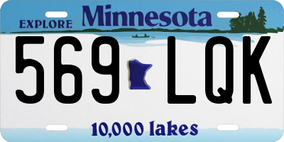MN license plate 569LQK