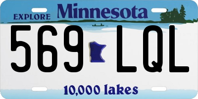 MN license plate 569LQL