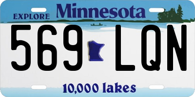 MN license plate 569LQN