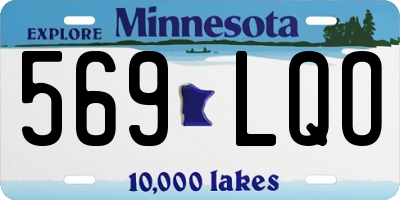 MN license plate 569LQO