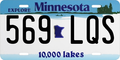 MN license plate 569LQS