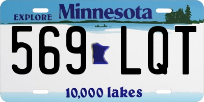MN license plate 569LQT