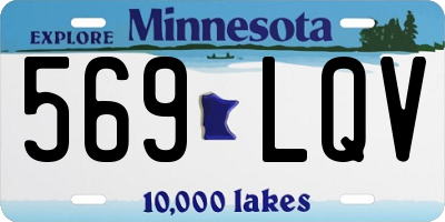 MN license plate 569LQV
