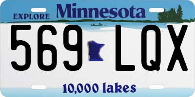 MN license plate 569LQX