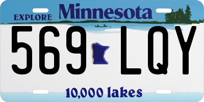 MN license plate 569LQY