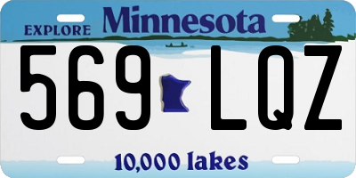 MN license plate 569LQZ