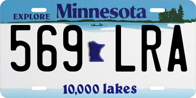 MN license plate 569LRA
