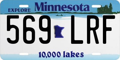 MN license plate 569LRF